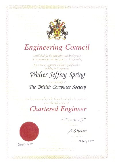 Chartered Engineer, 9.Jul.97